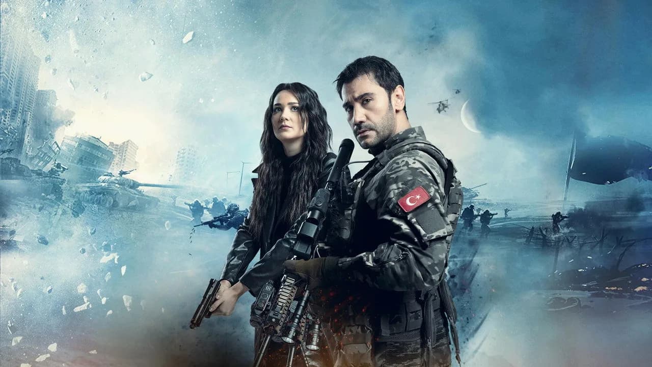 مشهد من مسلسل الراية التركي